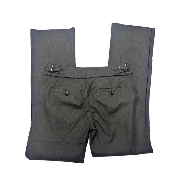 BeBe Size 0 Vintage Low Rise Flared Slack Pants With Cute Buckled Belt Detail - Picture 3 of 5